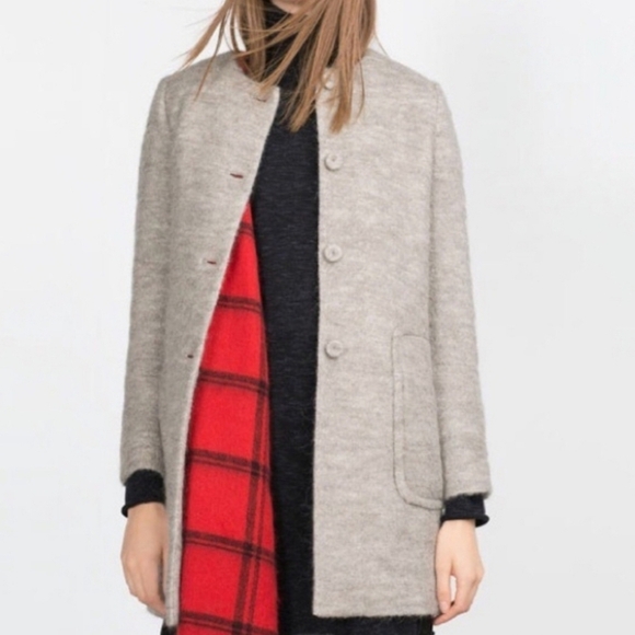 Zara Outerwear Mohair Coat, size XS - Picture 9 of 9